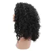 Siyah Yoğun Daa Afro Daa Tül Peruk