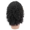 Siyah Yoğun Daa Afro Daa Tül Peruk