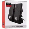 SNOPY SN-611 6W 1+1 Masaüstü Speaker AC 220V (Siyah)(1923)