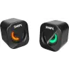 SNOPY SN-83U 1+1 2WX2 Mini Led Işıklı Usb Siyah Speaker