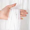 Soft Beyaz Renk Duvar Ve Kapı Perdesi İthal 100x200 Cm