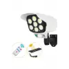 Solar Bahçe Aydınlatması Hareket Sensörlü Uzaktan Kumandalı Kamera Görünümlü