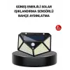 Solar Bahçe Lambası 100 LED Hareket Sensörlü Güneş Enerjili Aydınlatma