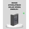 Solar Dış Mekan Aplik Su Geçirmez Dayanıklı LED Aydınlatmalı