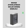 Solar Dış Mekan Aplik Su Geçirmez Dayanıklı LED Aydınlatmalı