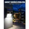 Solar Güneş Enerji Panelli Sensörlü Lamba Enerji Tasarruflu