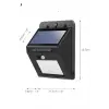 Solar Güneş Enerji Panelli Sensörlü Lamba Enerji Tasarruflu
