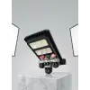 Solar Panelli 3 Lens Dış Mekan Güvenlik Kamerası Hareket Algılamalı LED Aydınlatmalı