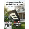 Solar Panelli Akıllı Güvenlik Kamerası LED Projektörlü