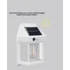 Solar Sensörlü Dış Mekan Lamba 3 Işık Modlu ve IP65 Dayanıklı