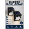 Solar Sensörlü Duvar Lambası Bahçe Lamba 20 Led Işık