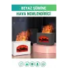Şömine Tasarımlı Işıklı Hava Nemlendirici - 270 ml Kapasiteli Aromaterapi Difüzörü