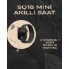 SQ-16 Mini Series 10 Akıllı Saat | Şık ve Hafif Tasarım 3 Kordon Seçeneği