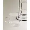 Standlı Borosilikat 4lü Fincan Seti