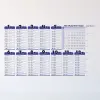 Statik Akıllı Kağıt Ingilizce Çarpım Tablosu 100x56 Cm(1 Adet Silgili Kalemli) Bx40