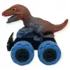 Sürtmeli Dinazor Arabalar  cm - H-20 - T-Rex -Kahverengi - 1 ADET