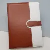 Tarihsiz Ajanda Defter Kahverengi Beyaz Renk