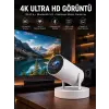 Taşınabilir Android Projeksiyon Ayaklı Çift Kollu 4K Çözünürlüklü Sinema Projeksiyonu
