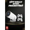 Taşınabilir Android Projeksiyon Ayaklı Çift Kollu 4K Çözünürlüklü Sinema Projeksiyonu