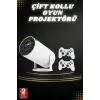 Taşınabilir Android Projeksiyon Ayaklı Çift Kollu 4K Çözünürlüklü Sinema Projeksiyonu