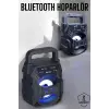 Taşınabilir Bluetooth Hoparlör Led Işıklı Uzun Pil Ömrü