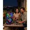 Taşınabilir Bluetooth Speaker Mikrofonlu RGB Işıklı Karaoke Ses Sistemi