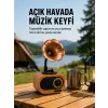 Taşınabilir Mini Retro Radyo Bluetooth Hoparlör USB SD AUX Destekli Yeni Nesil