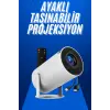 Taşınabilir Projeksiyon Ayaklı Projektör Android Uyumlu HDMI Girişli
