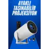 Taşınabilir Projeksiyon Ayaklı Projektör Android Uyumlu HDMI Girişli