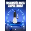 Taşınabilir Şarjlı Led Ampul Askılı Lamba Kamp Bahçe Lambası