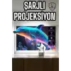 Taşınabilir Sinema Oyun Projektörü Akıllı Projeksiyon Android 11