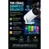Taşınabilir sinema projektörü Bluetooth Android 11 akıllı projeksiyon wifi beyaz