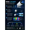 Taşınabilir sinema projektörü Bluetooth Android 11 akıllı projeksiyon wifi beyaz