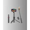 Taşınabilir Tripod ve Selfie Çubuğu Vlog ve Video Çekimi