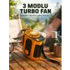 Taşınabilir USB Şarjlı Turbo Fan – 3 Modlu Soğutma, Hafif & Kompakt