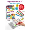 Taşıtlar - Boya ve Sil Aktivite Kitabı / 3 Yaş +