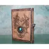 Taşlı Deri Defter Model 8