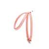 Taşlı Deri Köpek Göğüs Tasması 1,2 x 21-30 cm Pembe