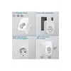 Tekli Yüksek Voltaj Korumalı Duvar Prizi 2x Type-c 1x Usb Çıkışlı Priz Grup Priz Çoğaltıcı Beyaz