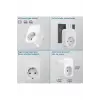 Tekli Yüksek Voltaj Korumalı Duvar Prizi 2x Type-c 1x Usb Çıkışlı Priz Grup Priz Çoğaltıcı Siyah