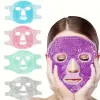 Terapi Jel Yüz Maskesi Soğuk Ve Sıcak Boncuklu Ayarlanabilir Maske (Mor)