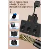 Termal Akım Korumalı 3’lü Duvar Tipi Priz 1x Usb 2x Type-c Çıkışlı Grup Priz Çoğaltıcı (3500w)