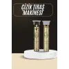 Tıraş Makinesi Şarjlı Çizik Tıraş Paslanmaz Çelik Bıçaklı 4 Taraklı
