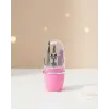 Tırnak Bakım Manikür Pedikür Seti 4 Parça Pembe Minimal ve Dayanıklı