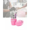 Tırnak Bakım Manikür Pedikür Seti 4 Parça Pembe Minimal ve Dayanıklı