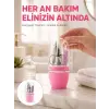Tırnak Bakım Manikür Pedikür Seti 4 Parça Pembe Pratik Günlük Kullanım Yeni Nesil