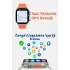 Titanyum Kasa Bluetooth Aramalı Akıllı Saat, Nabız ve Uyku Takibi Özellikli, Siyah Silikon Kordonlu