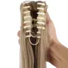 Tokalı Daalı At Kuyruğu / Karamel Platin Röfleli