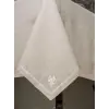Toprak 8 Parça Keten Masa Örtüsü