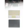 Touchpad Tüm Cihazlara Uyumlu Bluetooth Klavye Touchpad Slim Kablosuz Wifi Q Klavye
